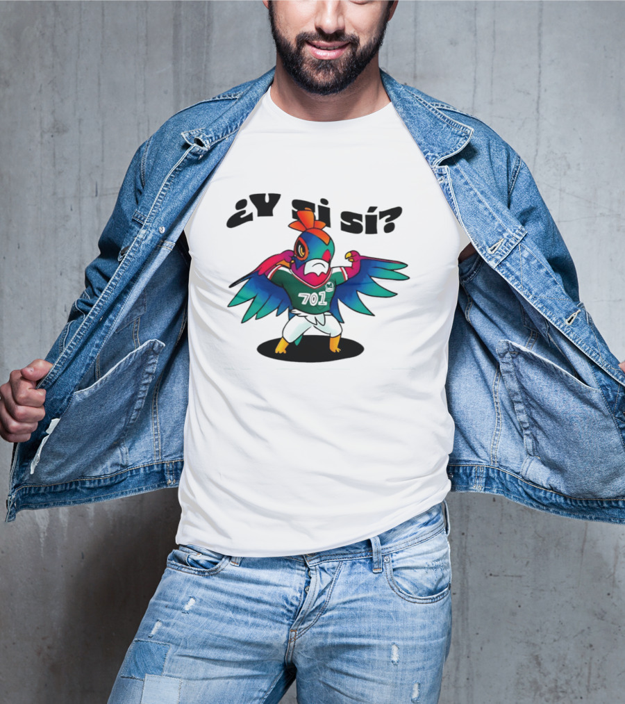 ¿Y Si Sí? Mexico Football Bird 7017 T-Shirt