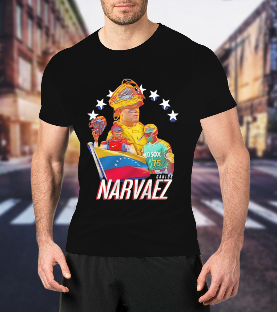 Carlos Narvaez Boston Red Sox Venezuela Catcher 75 T-Shirt