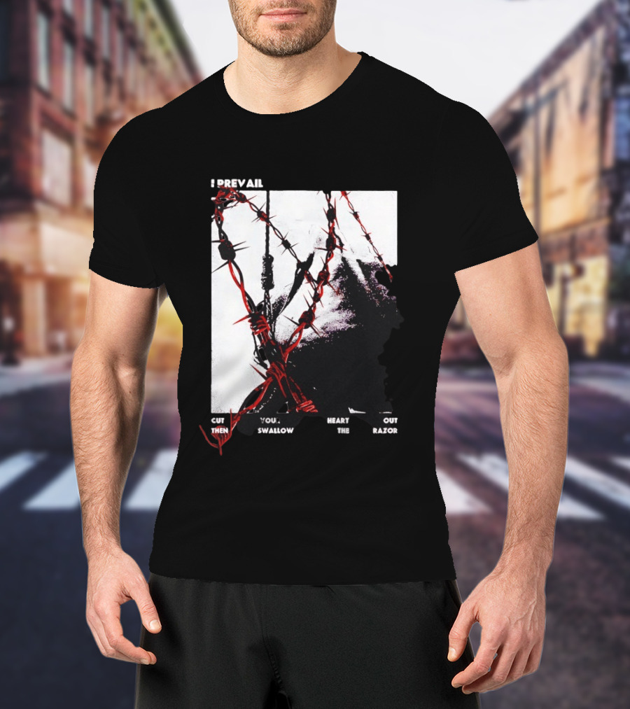 I Prevail Cut Your Heart Out Swallow The Razor Barbed Wire T-Shirt