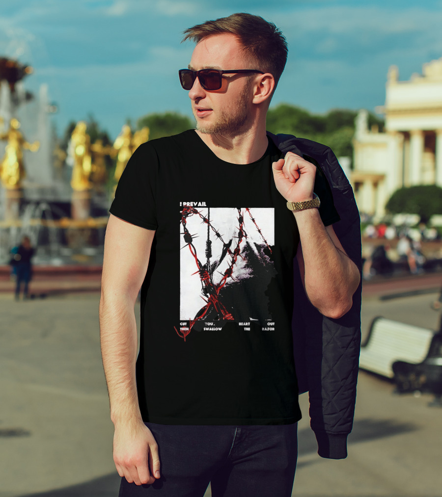I Prevail Cut Your Heart Out Swallow The Razor Barbed Wire T-Shirt