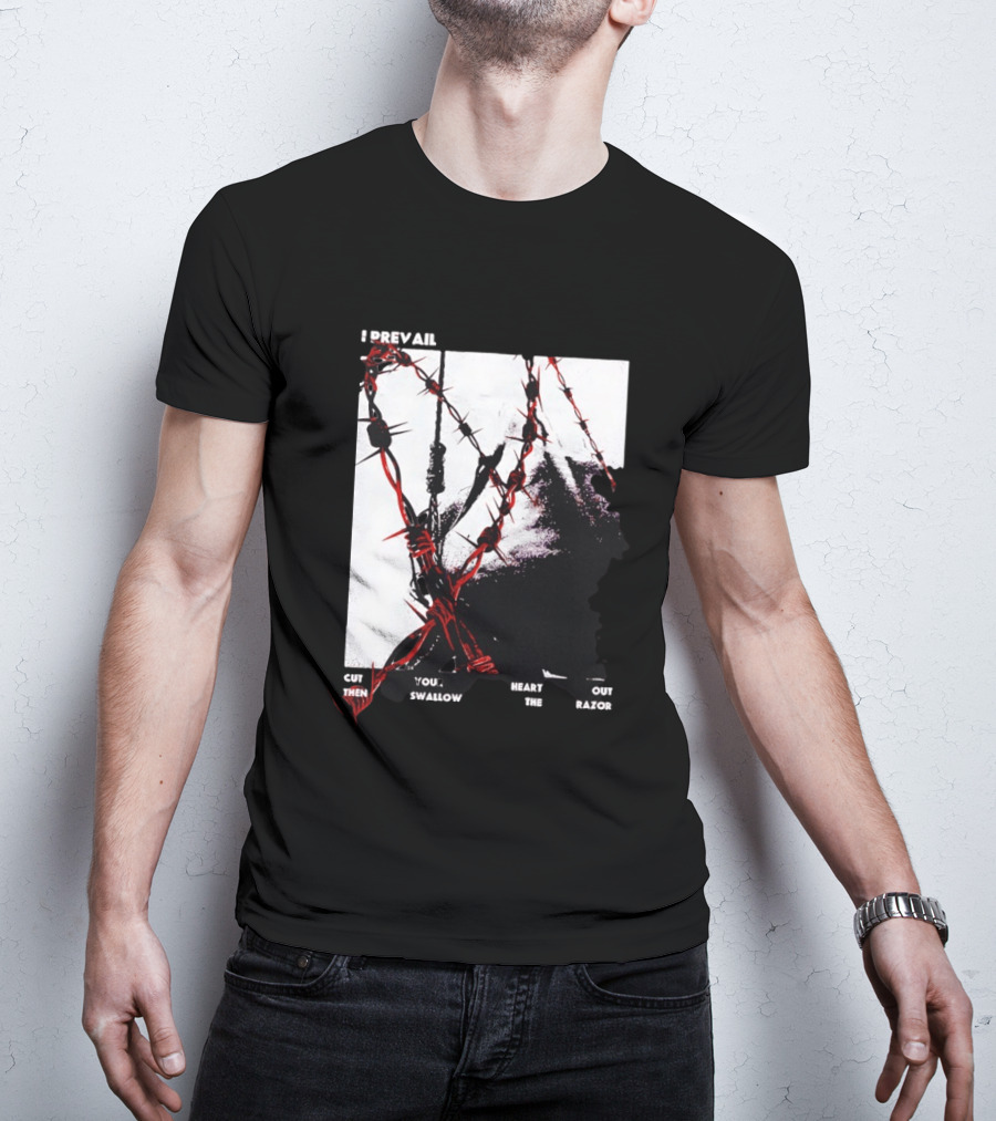 I Prevail Cut Your Heart Out Swallow The Razor Barbed Wire T-Shirt