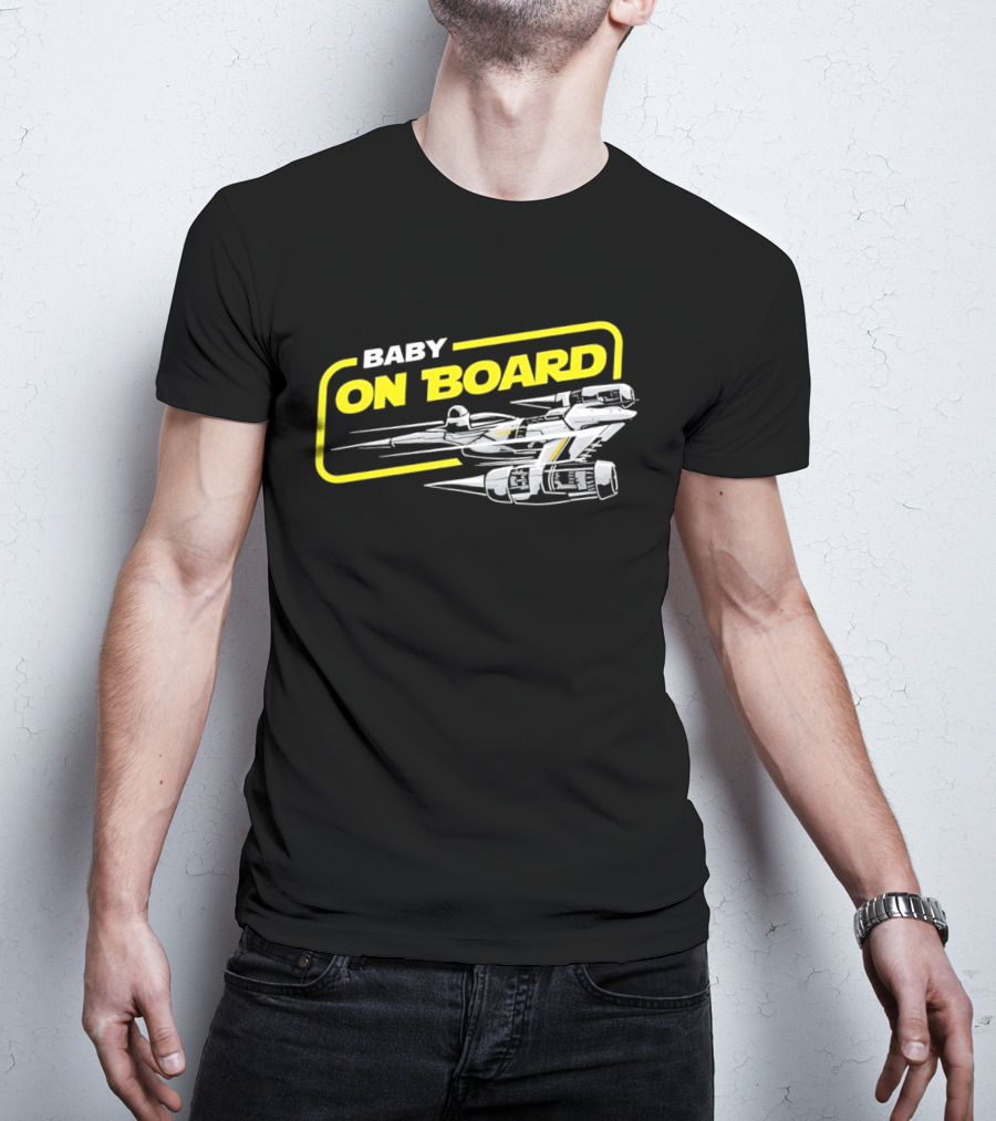 Star Wars Baby On Board X Wing Spaceship T-Shirt