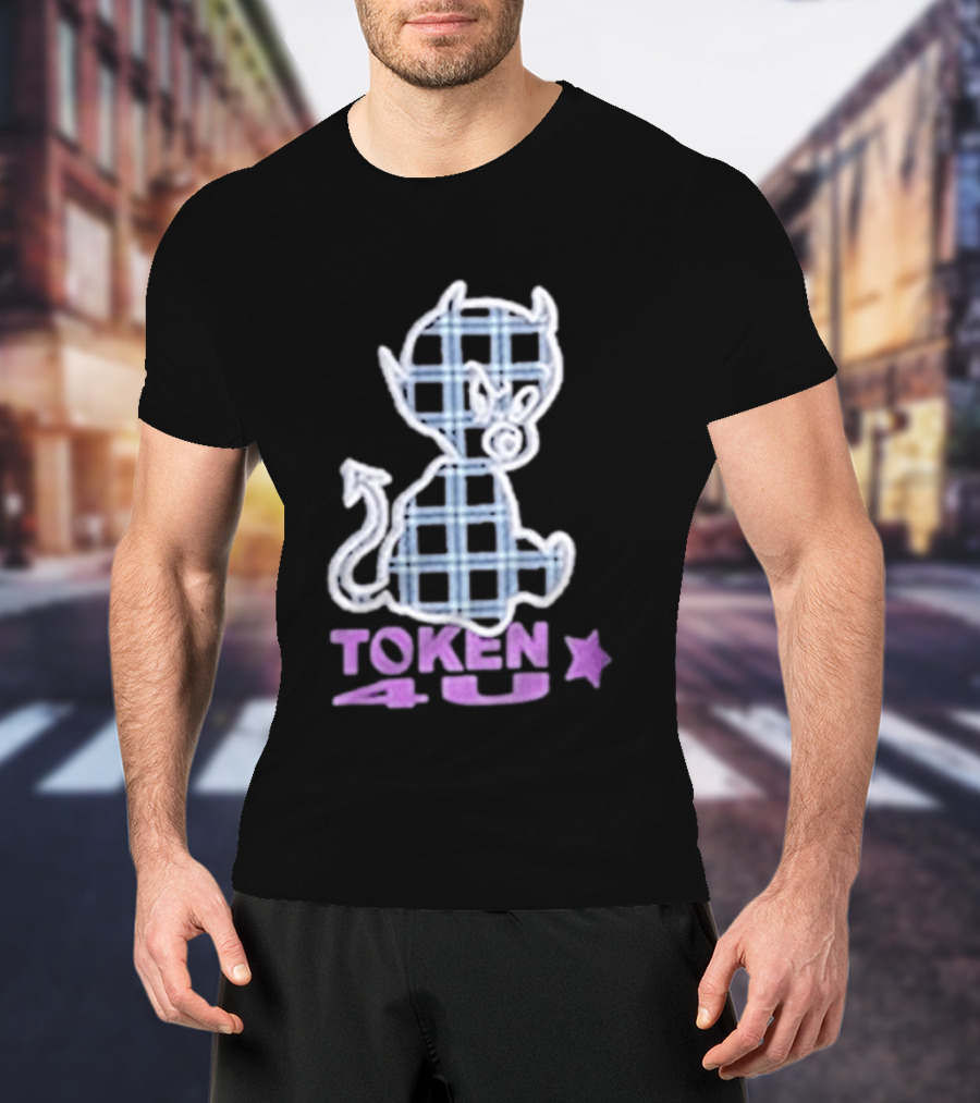 Token NYC Plaid Baby Devil Star T-Shirt