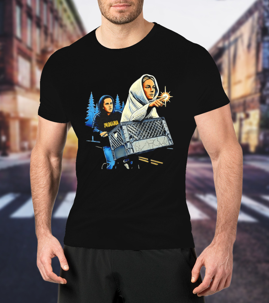 Indiana ET The Extra Terrestrial Bicycle Adventure 80s Movies T-Shirt