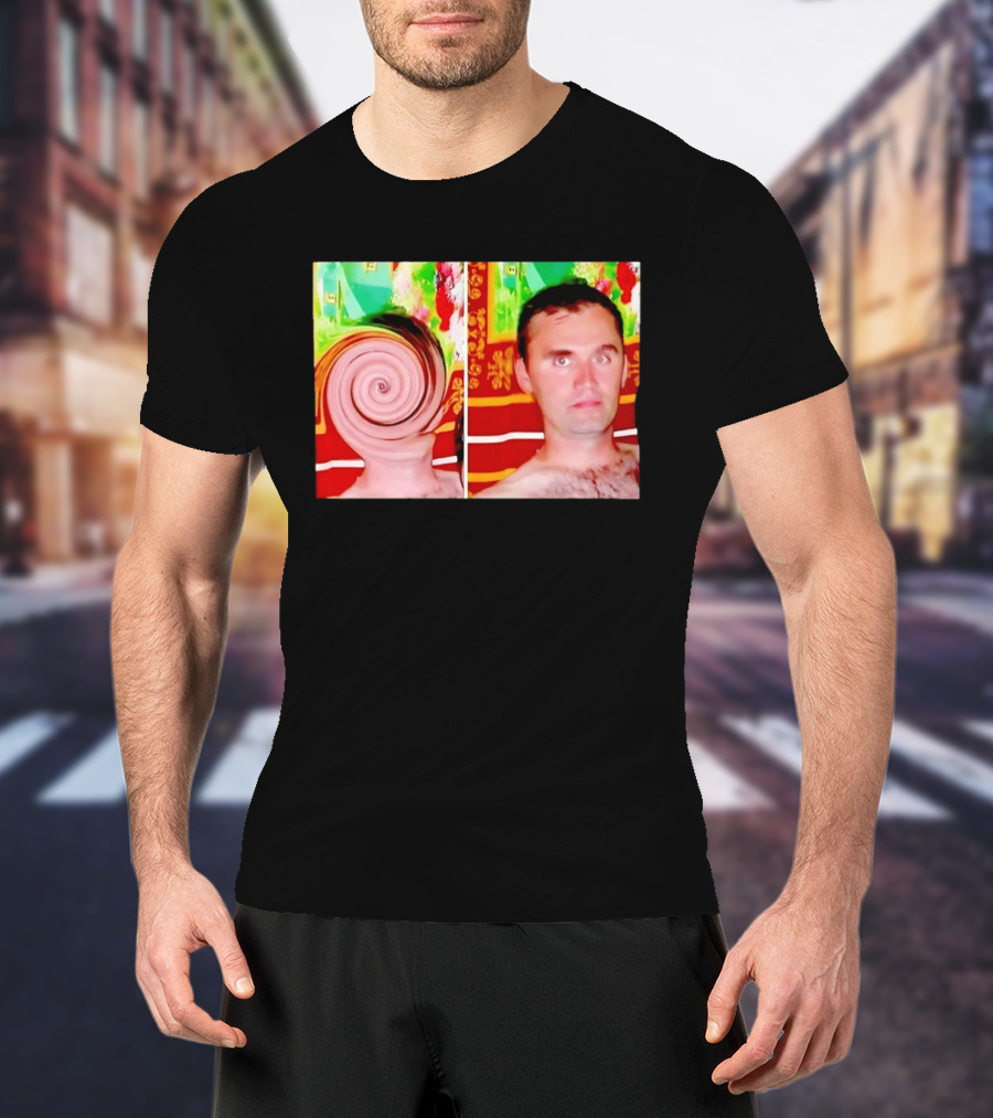 Swirly Kirk Christopher Paul Neil Optical Illusion Face T-Shirt