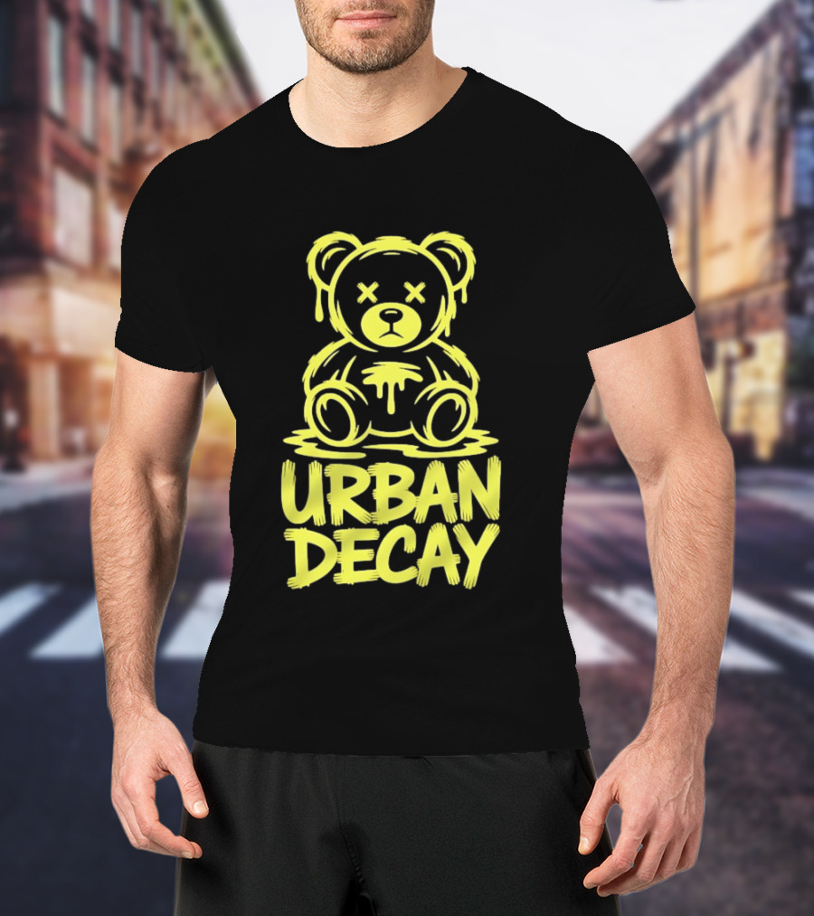 Teddy Bear Urban Decay Dripping Graffiti T-Shirt