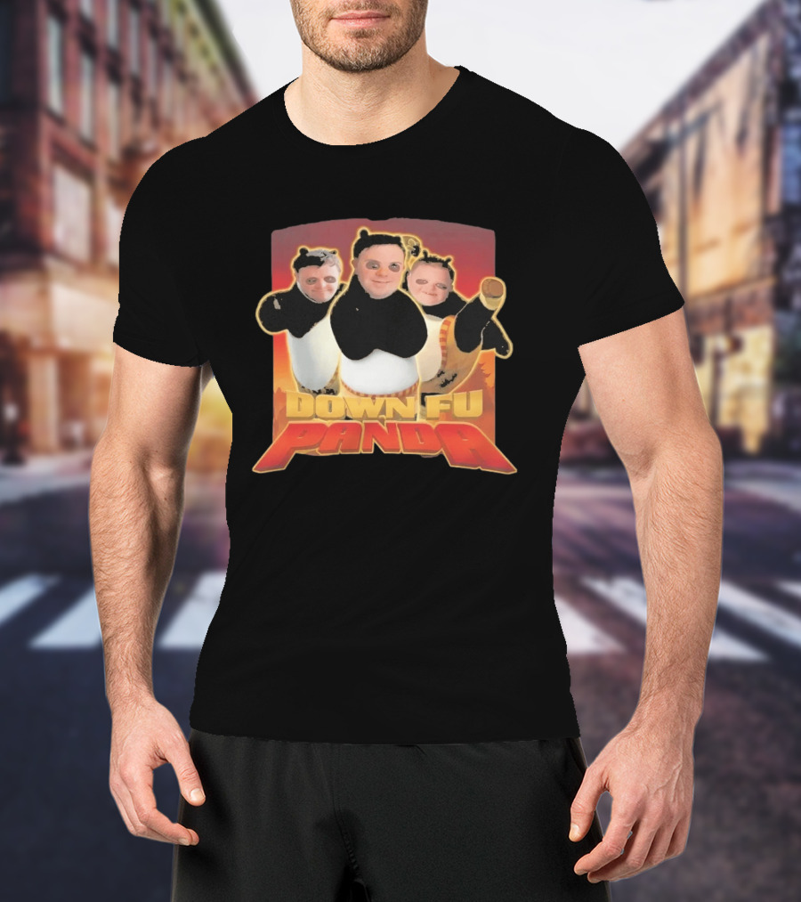 Down Fu Panda Movie Parody Humor Costume T-Shirt