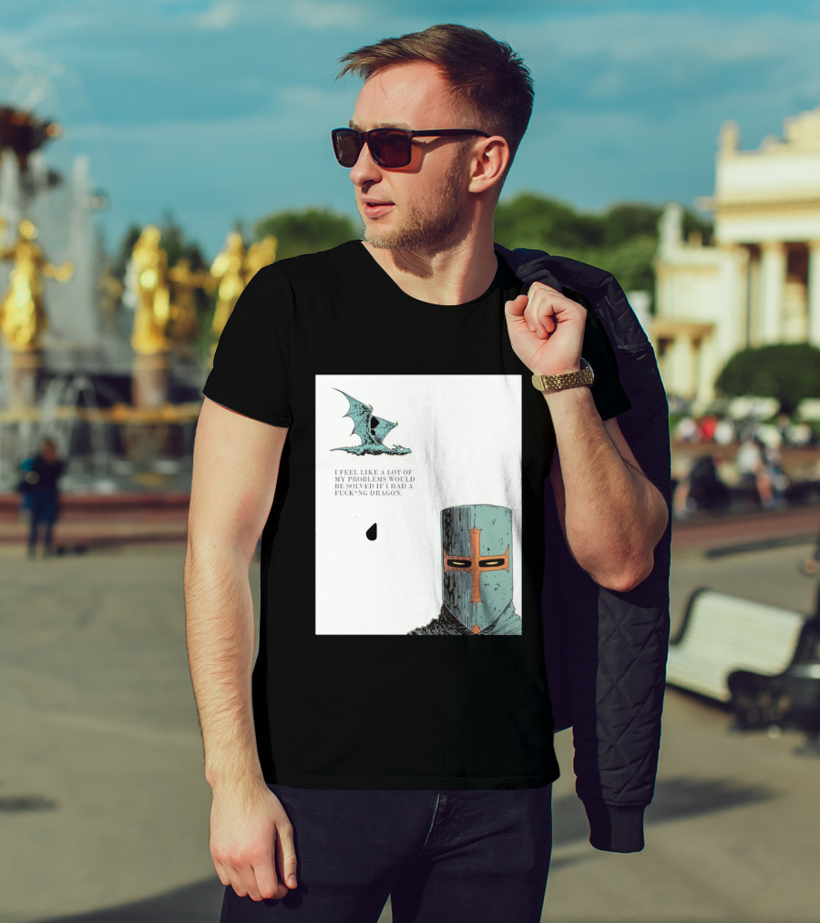 Knight Crusader I Feel Like A Lot Of My Problems Would Be Solved If I Had A Dragon T-Shirt