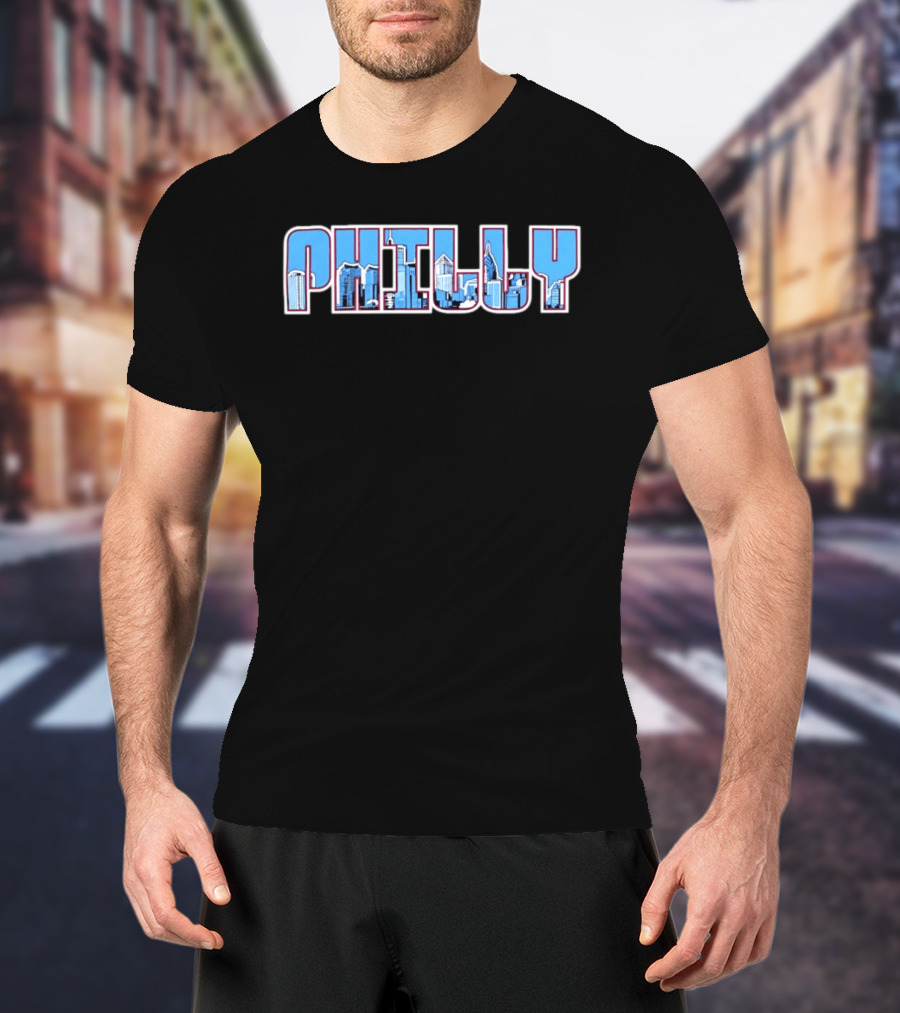Philly Philadelphia Skyline Cityscape Urban Architecture T-Shirt