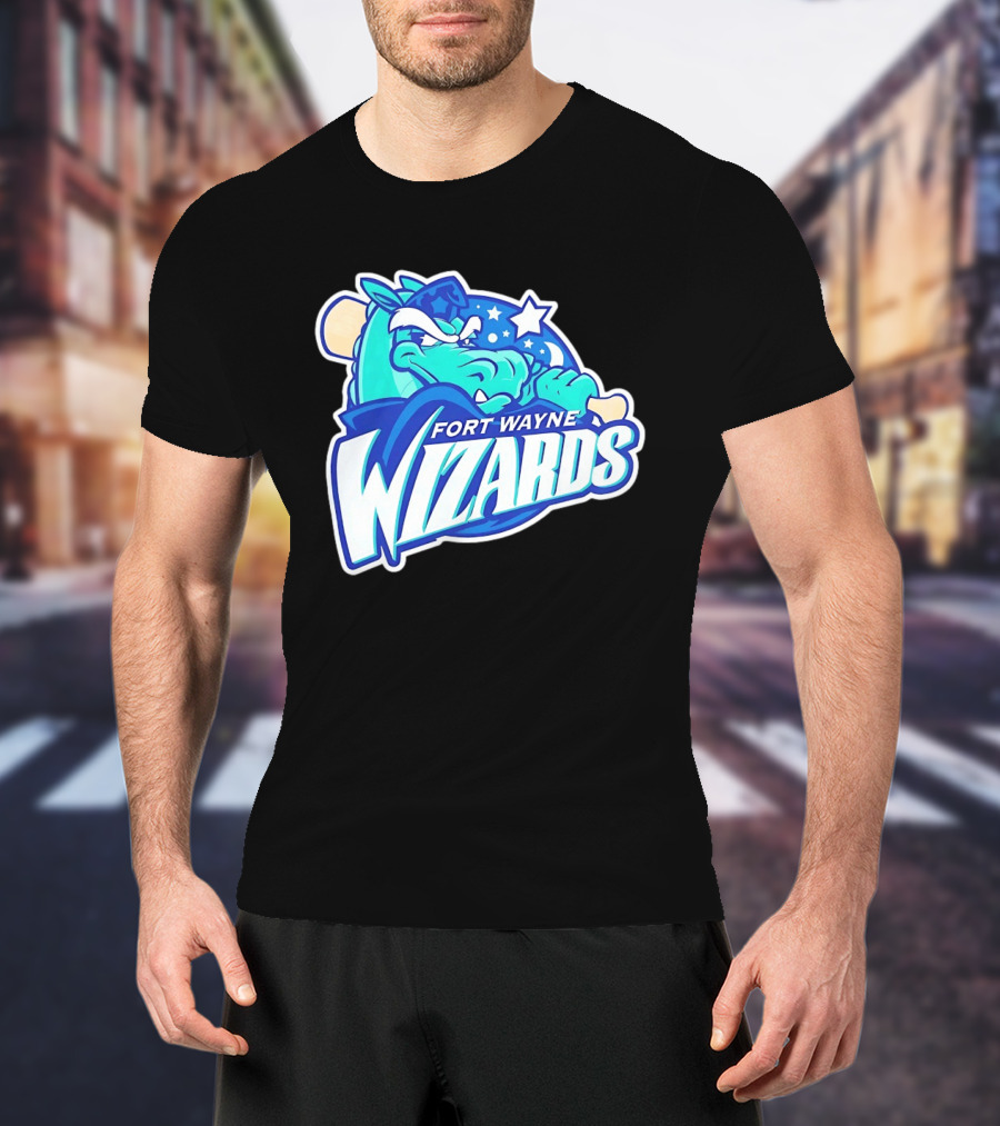 Fort Wayne Wizards Crocodile Logo Minor League Baseball Team T-Shirt