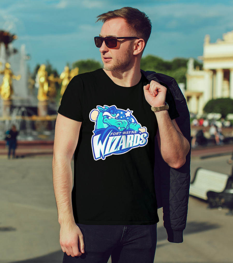 Fort Wayne Wizards Crocodile Logo Minor League Baseball Team T-Shirt