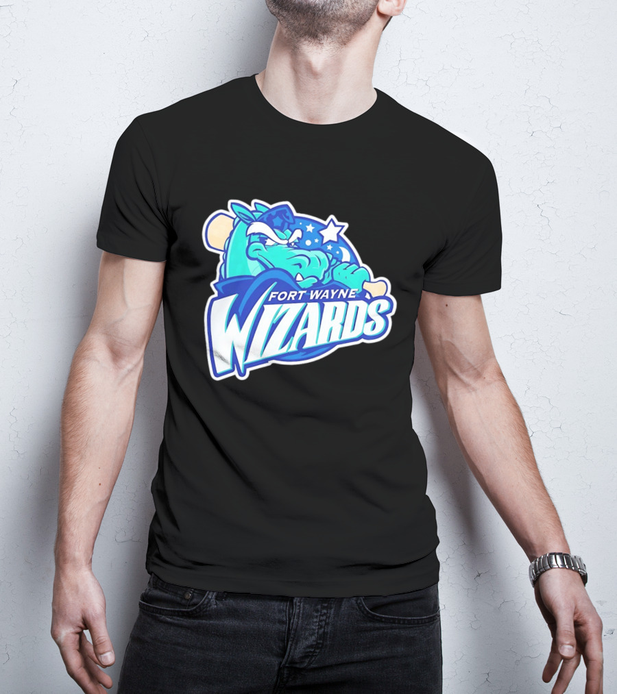 Fort Wayne Wizards Crocodile Logo Minor League Baseball Team T-Shirt