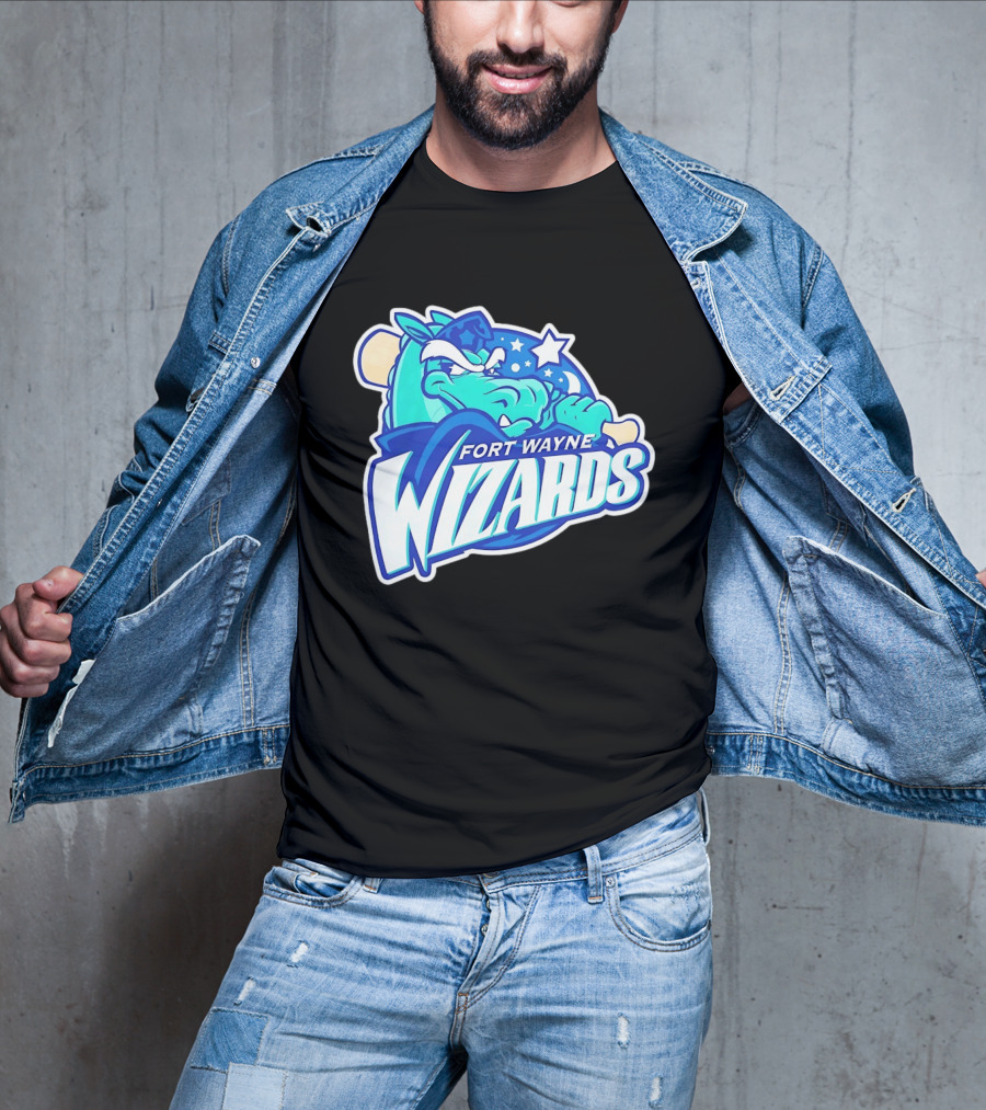 Fort Wayne Wizards Crocodile Logo Minor League Baseball Team T-Shirt