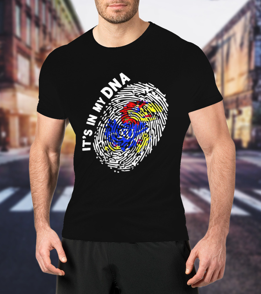 Kansas Jayhawks It's In My DNA Fingerprint T-Shirt