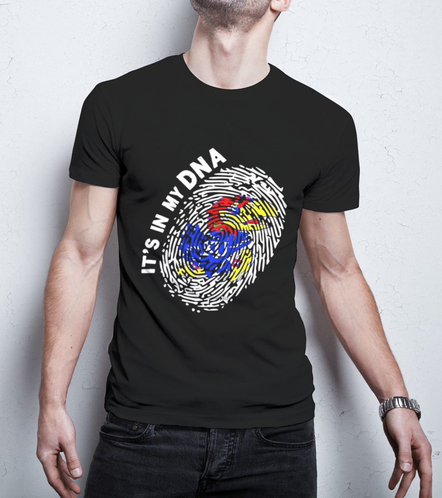 Kansas Jayhawks It's In My DNA Fingerprint T-Shirt