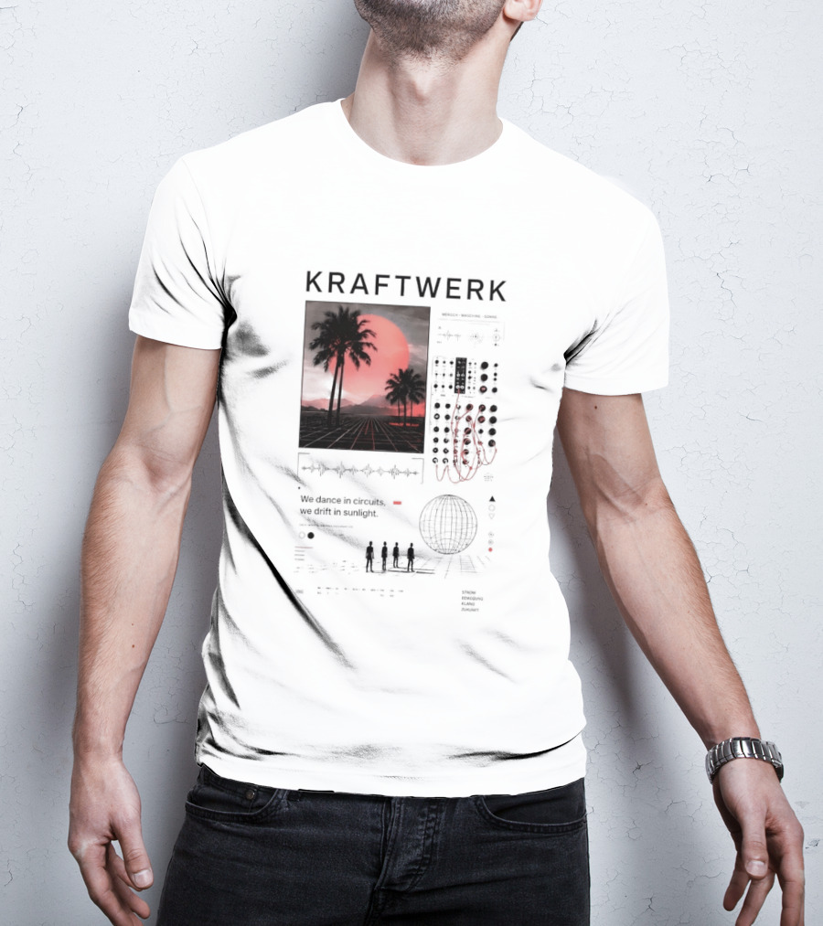 Kraftwerk Mensch Maschine Sonne We Dance In Circuits We Drift In Sunlight T-Shirt