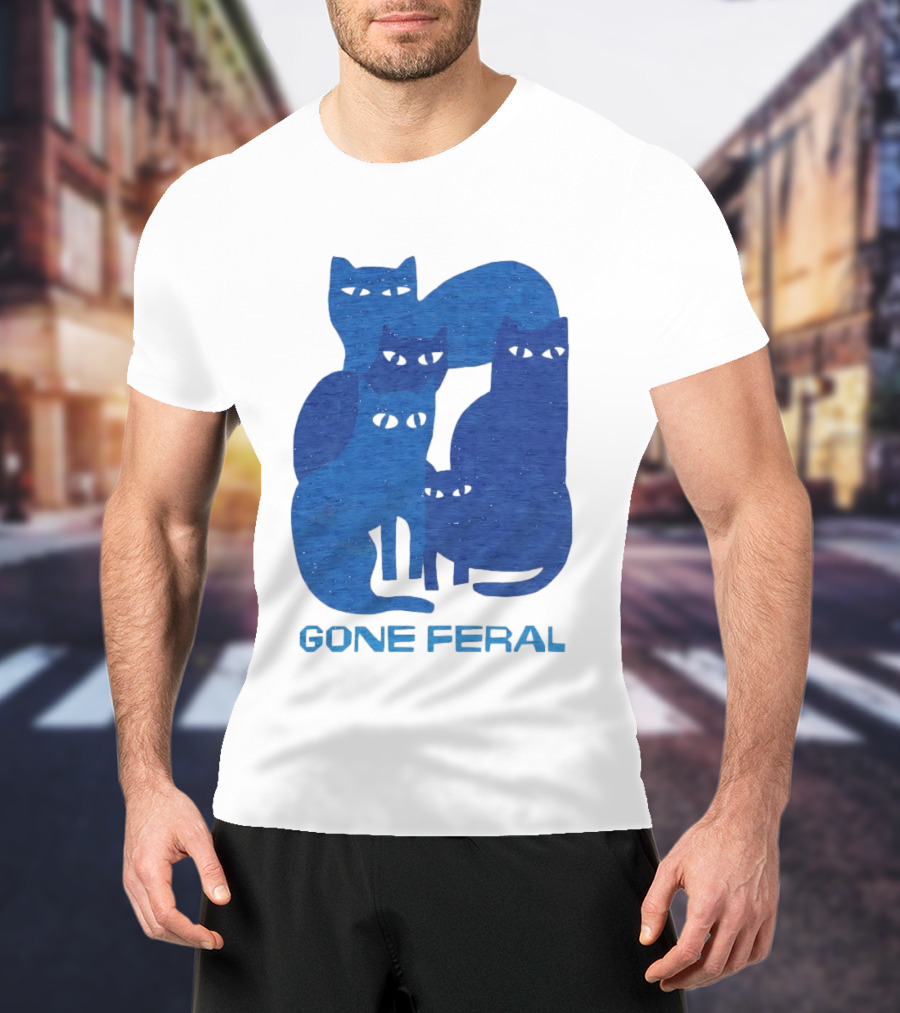 Gone Feral Cats Group T-Shirt