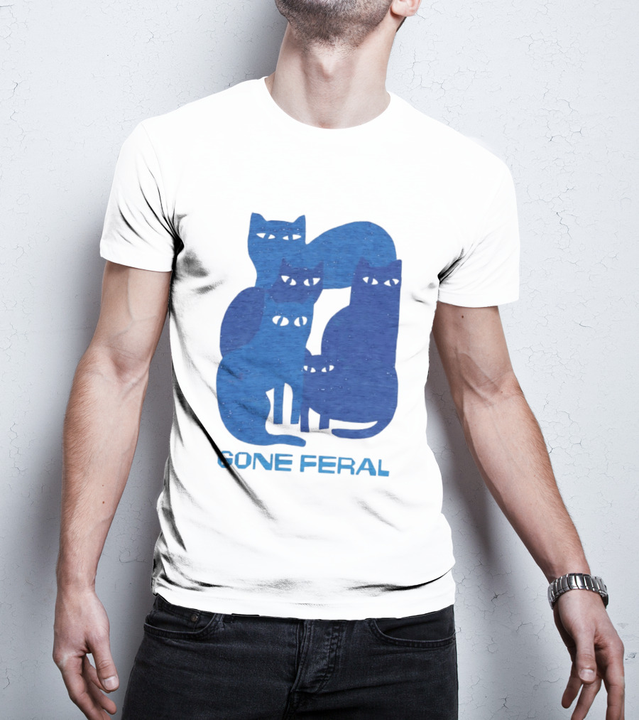 Gone Feral Cats Group T-Shirt
