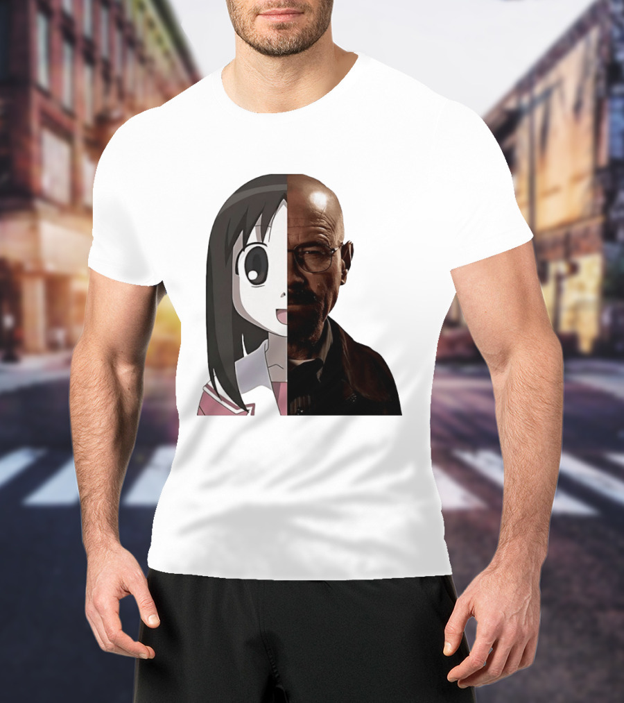 Walter White And Ayumu Kasuga Half Face Combo T-Shirt