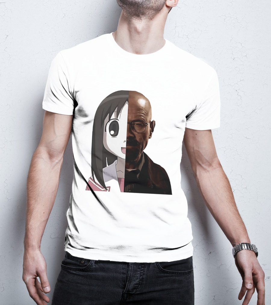 Walter White And Ayumu Kasuga Half Face Combo T-Shirt