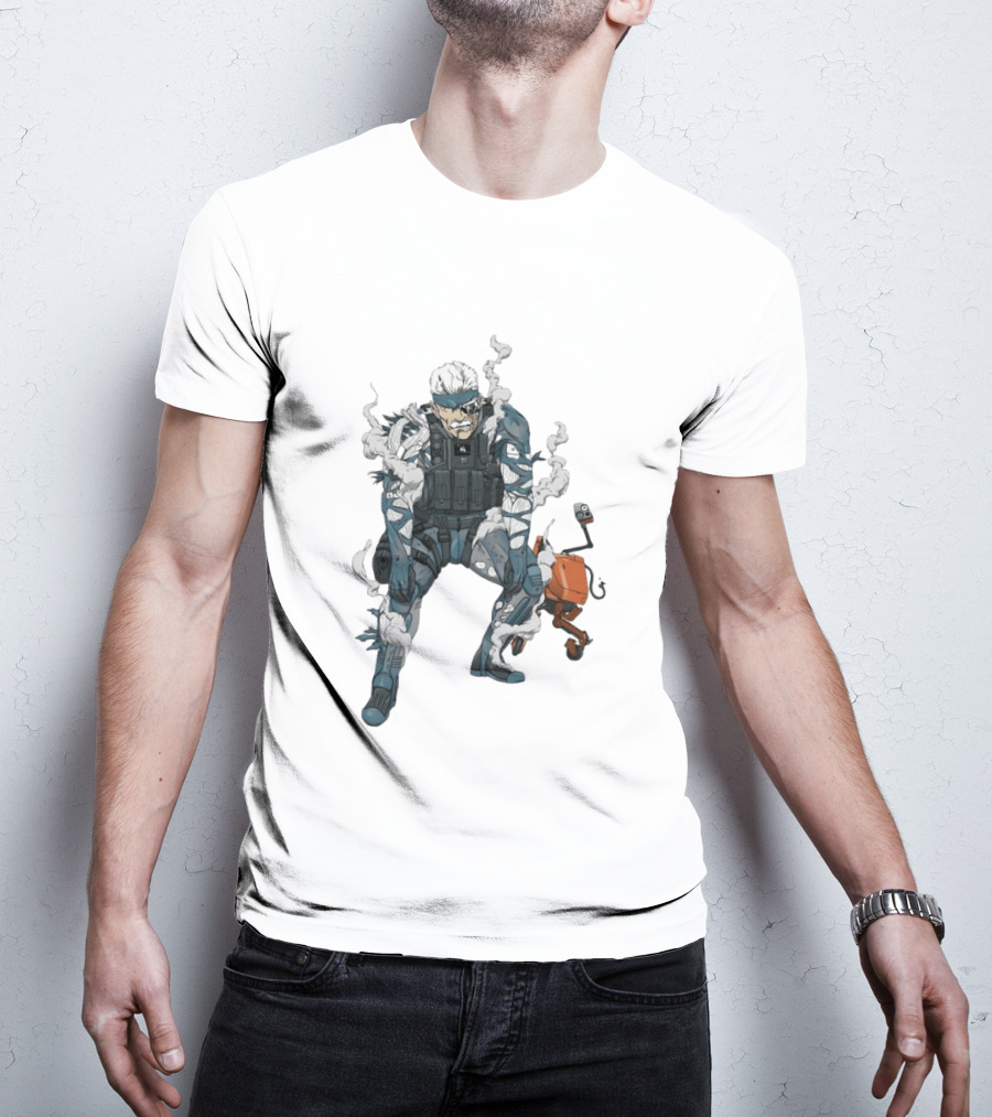 Metal Gear Solid Old Snake Konami Stealth Action Duo T-Shirt