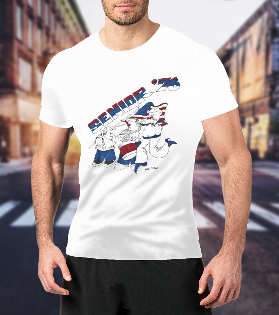 Senior 76 Brad Mccoll 1976 Bicentennial Celebration T-Shirt