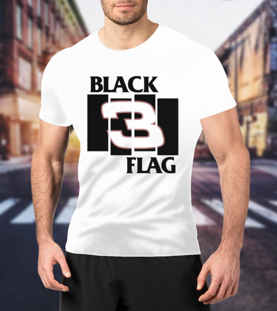 Black 3 Flag T-Shirt