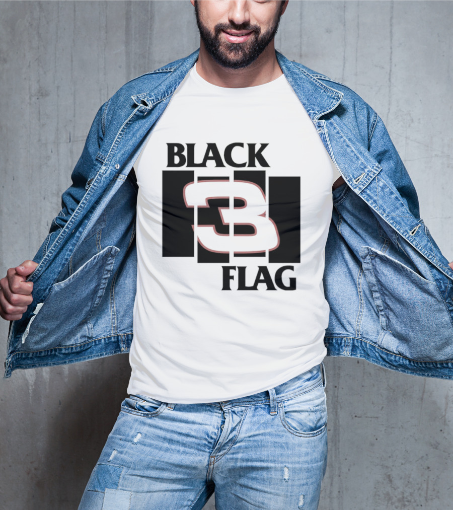 Black 3 Flag T-Shirt