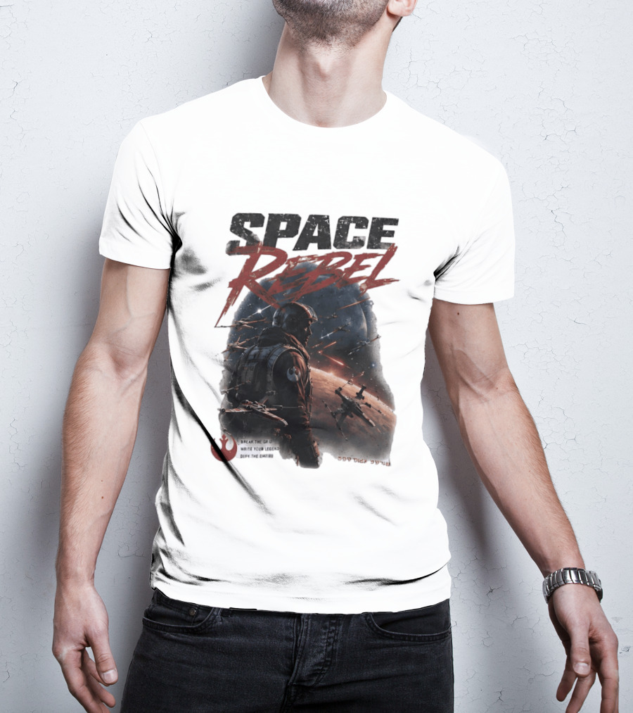 Space Rebel Break The Grid Write Your Legend Defy The Empire T-Shirt