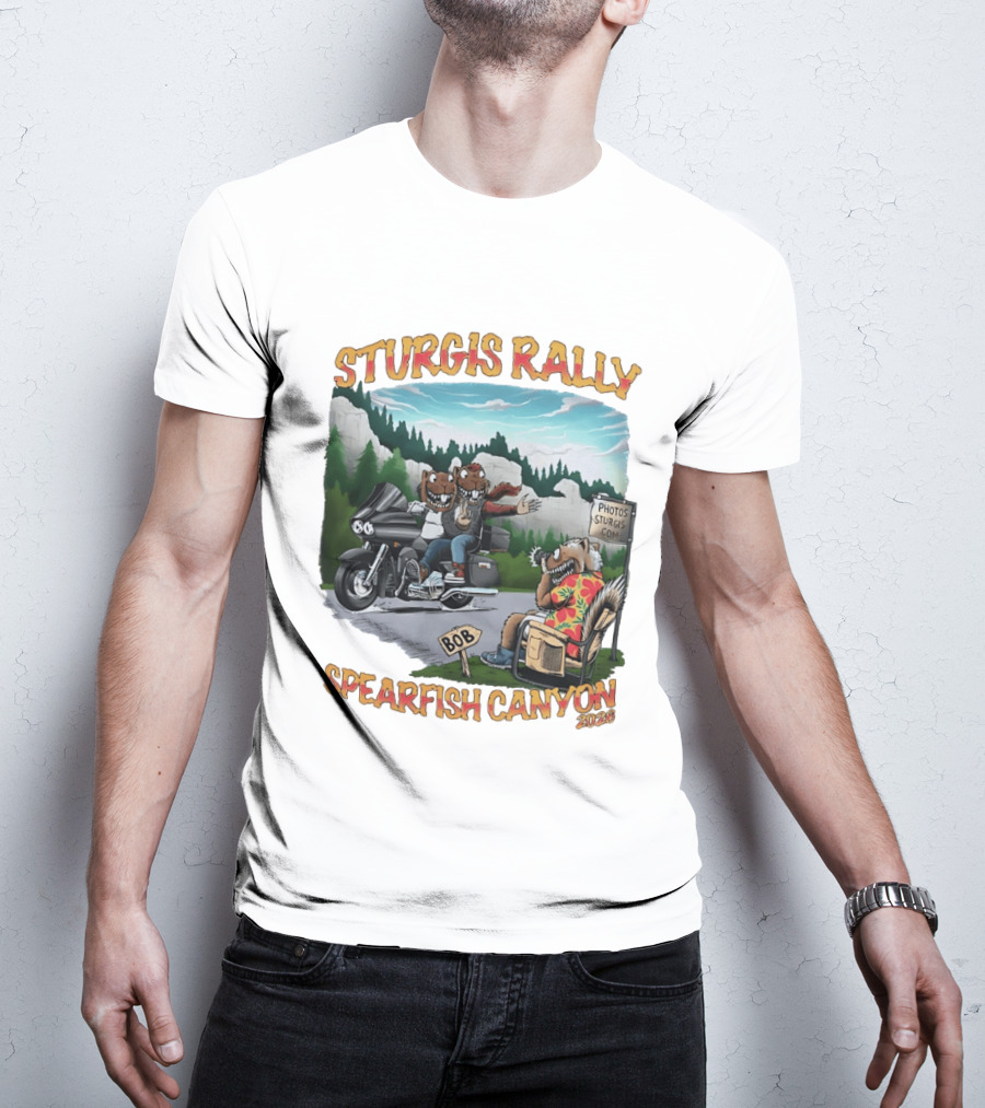 Sturgis Rally 2020 Squirrels Riding Motorcycle Spearfish Canyon T-Shirt