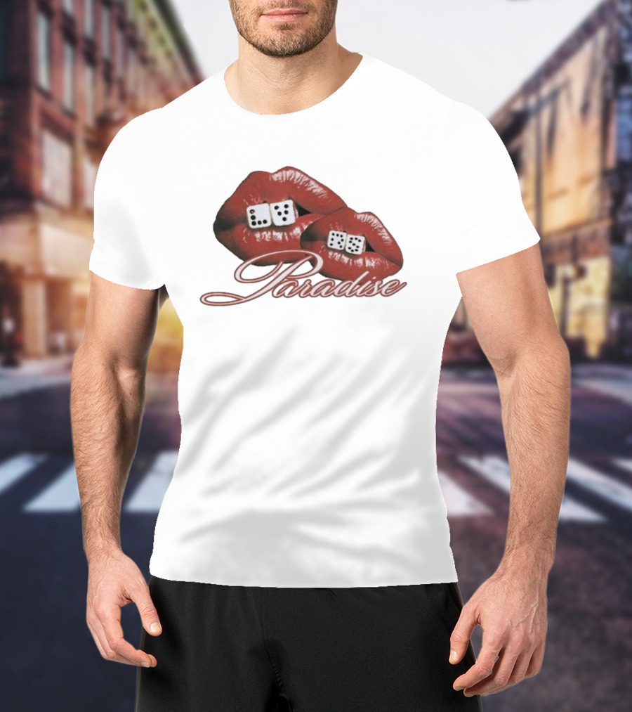 Isaiah Falls LVRS Paradise Red Lips Dice T-Shirt