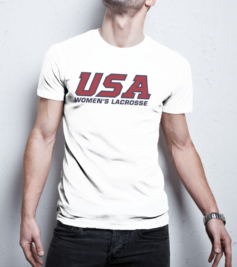 USA Women's Lacrosse Team Red Blue T-Shirt