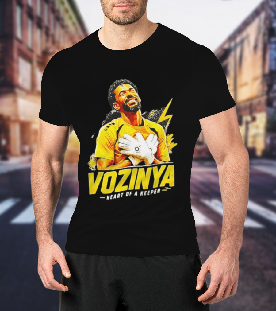 Vozinya Heart Of A Keeper Cape Verde Football Goalkeeper T-Shirt