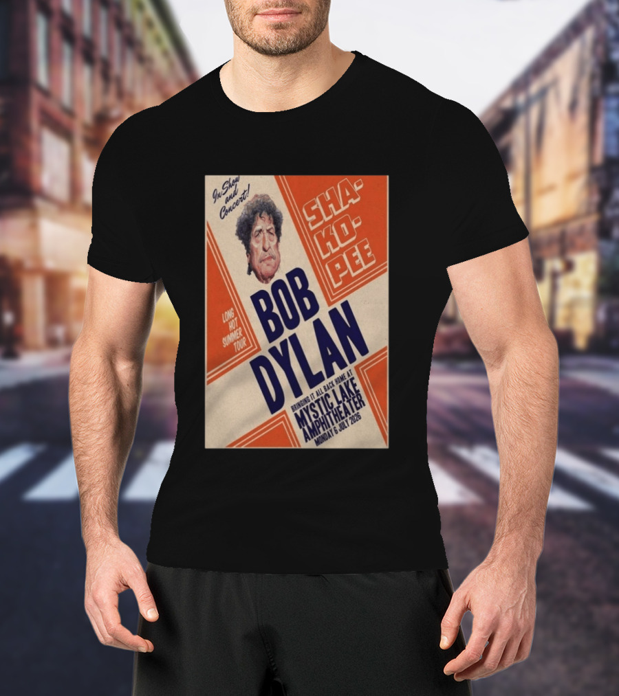 Bob Dylan Long Hot Summer Tour Mystic Lake Amphitheater Shakopee 6 July 2026 T-Shirt