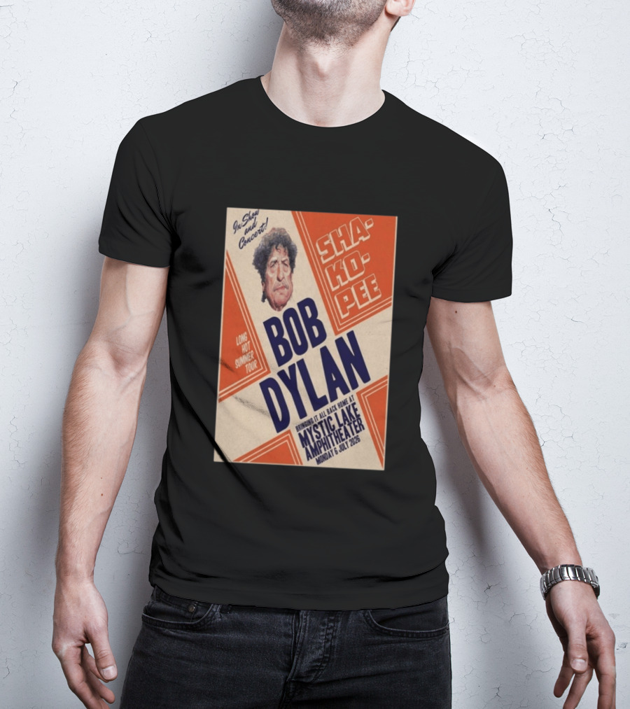 Bob Dylan Long Hot Summer Tour Mystic Lake Amphitheater Shakopee 6 July 2026 T-Shirt