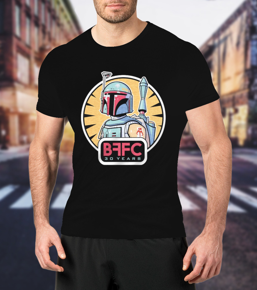 Boba Fett Mandalorian Armor BFFC 30 Years T-Shirt