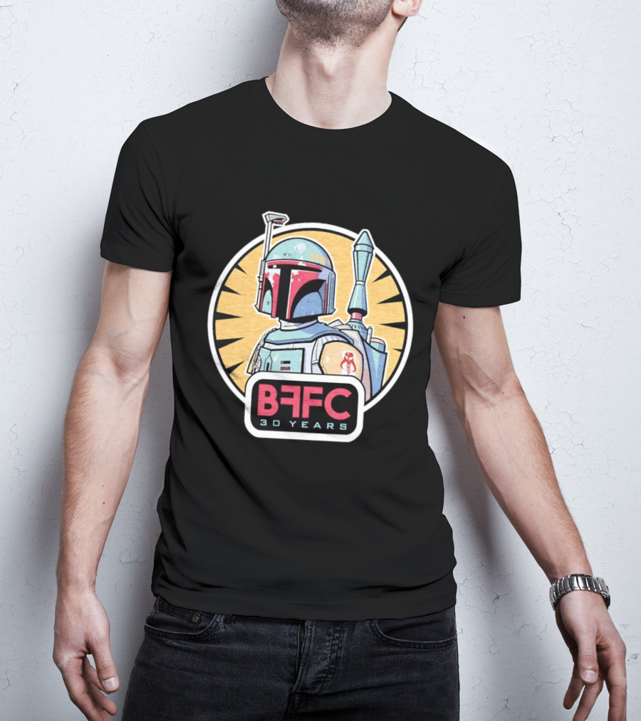 Boba Fett Mandalorian Armor BFFC 30 Years T-Shirt