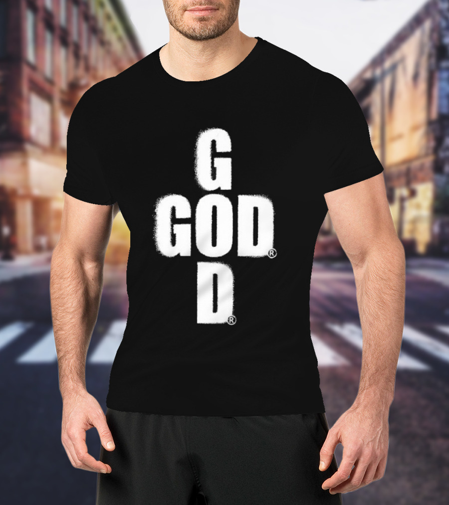 GOD Cross Christian Faith Minimalist Religious T-Shirt