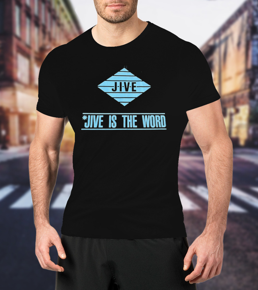 Jive Is The Word Diamond Shape Retro Music T-Shirt