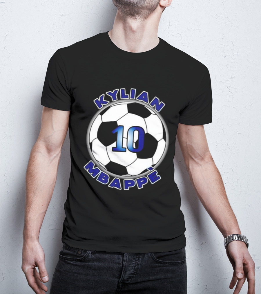 Kylian Mbappe 10 Soccer Ball France National Football Team T-Shirt