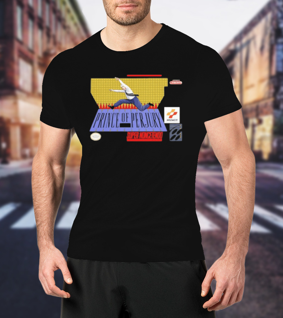 Prince Of Perjury Super Noncetendo Entertainment System Nosweat T-Shirt