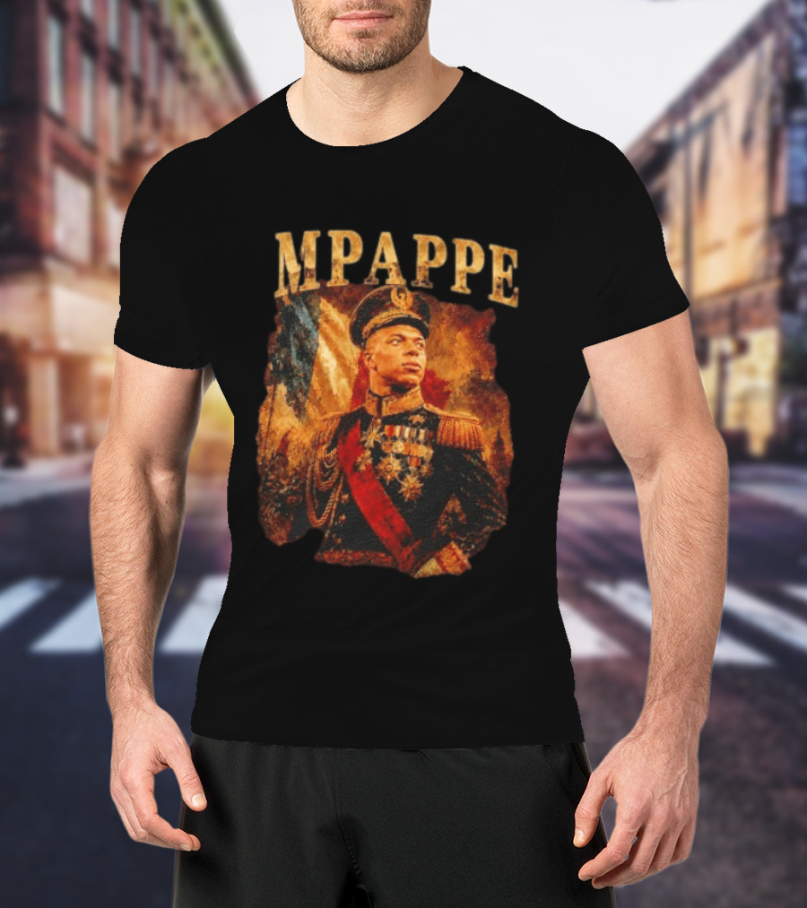 Kylian Mbappe Napoleonic General Military Uniform Commander T-Shirt