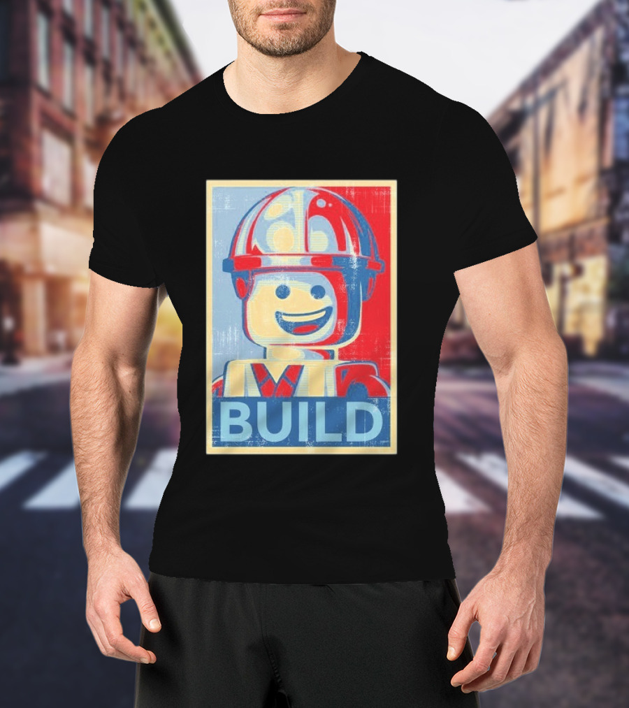 Lego Minifigure Build Distressed T-Shirt