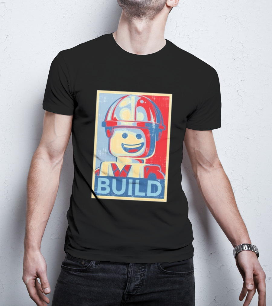 Lego Minifigure Build Distressed T-Shirt