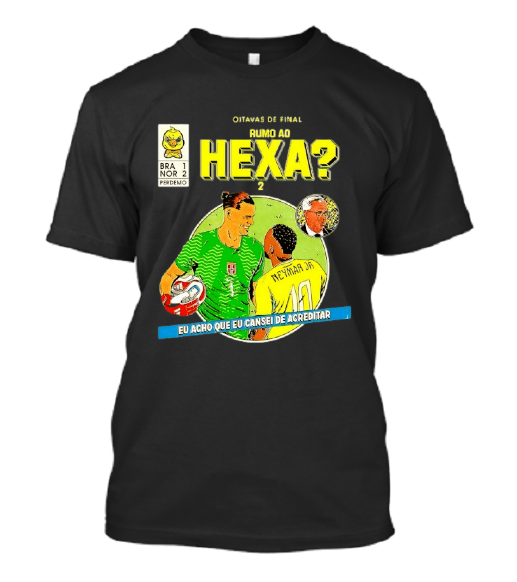 Olimpíadas De 2030 Rumo Ao Hexa Neymar Jr Erling Haaland Brasil Noruega T-Shirt