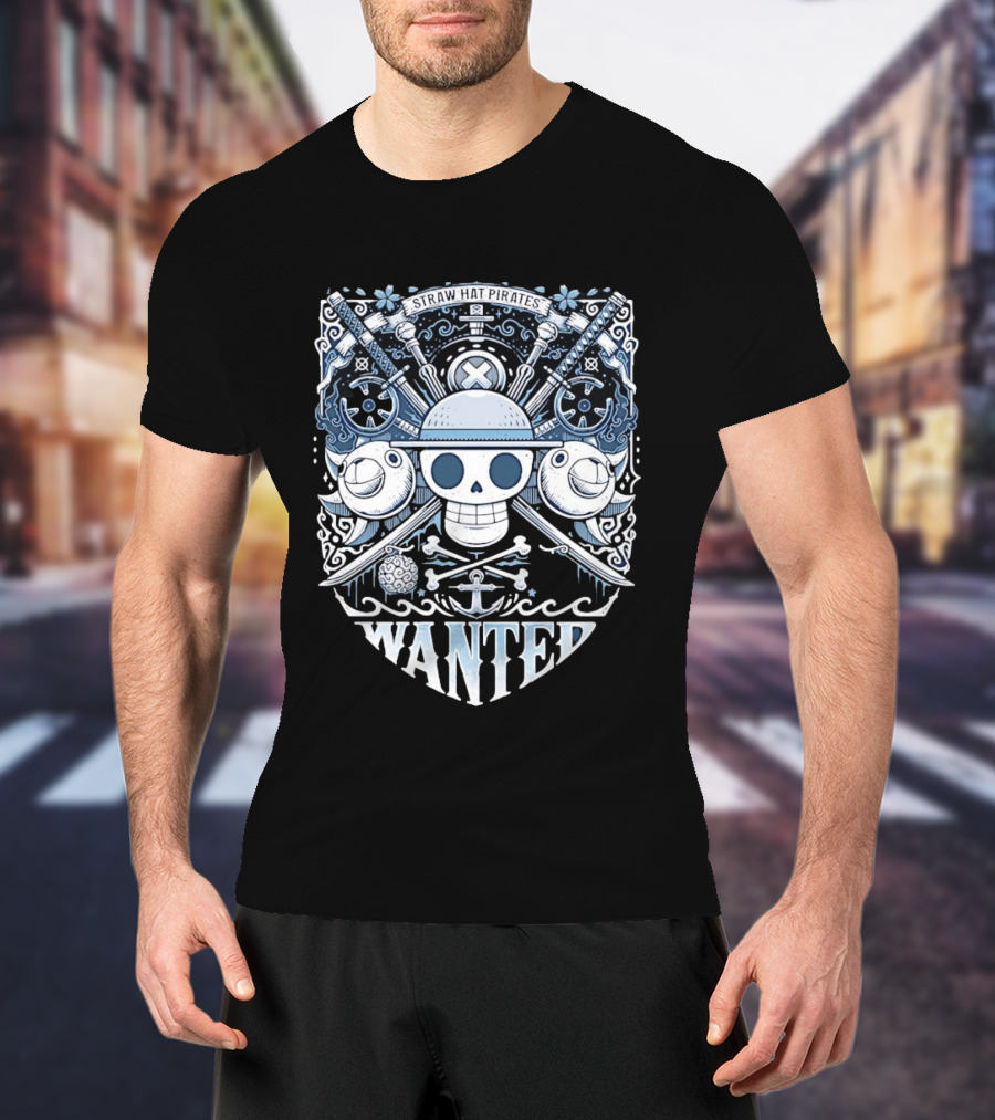 Straw Hat Pirates Skull Wanted T-Shirt