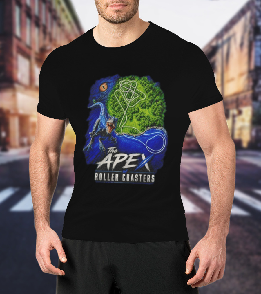 The Apex Of Roller S Raptor Dinosaur Adventure T-Shirt