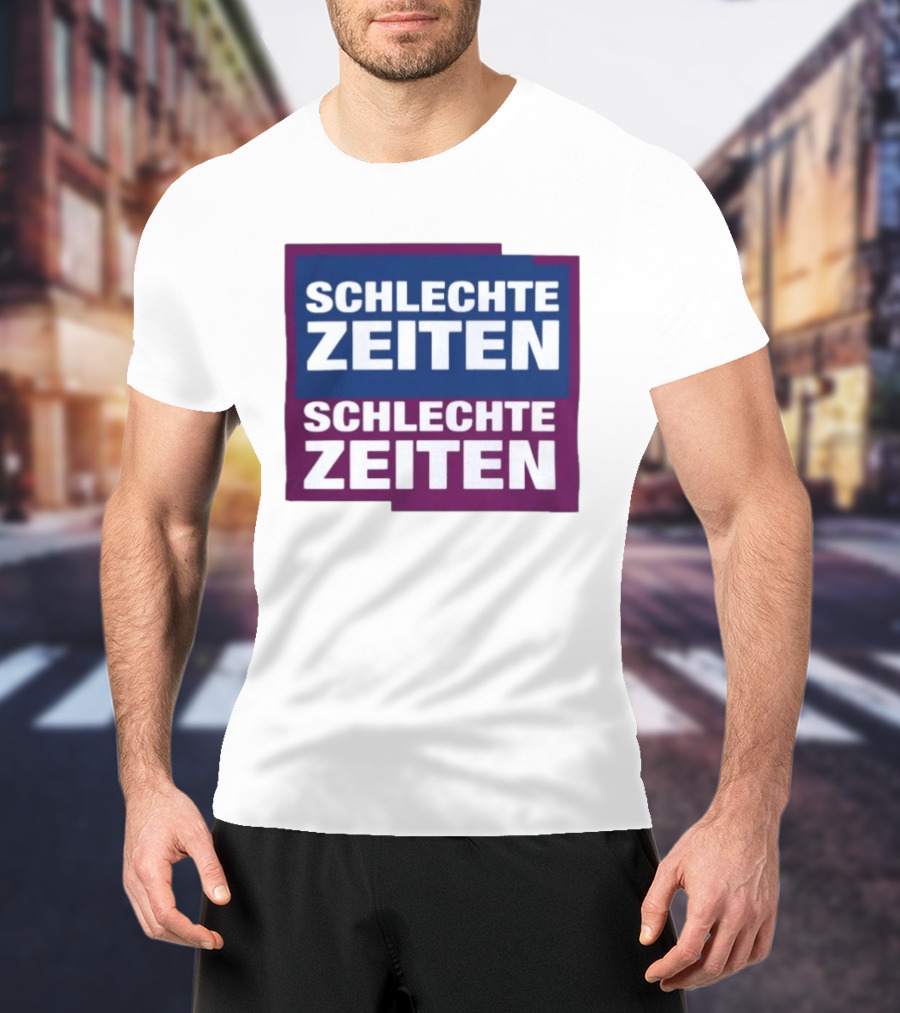 Versager Clothing Schlechte Zeiten Schlechte Zeiten Blue Purple Blocks T-Shirt
