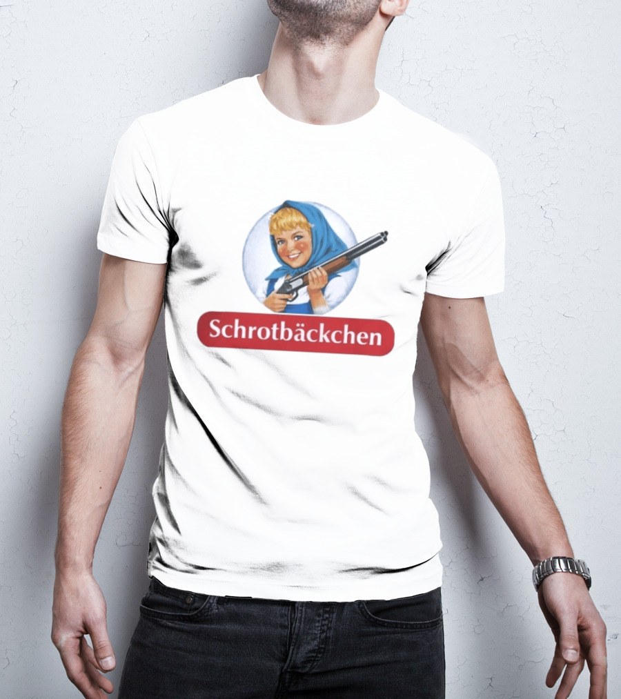 Versager Clothing Schrotbäckchen Girl With Blue Hood And Shotgun T-Shirt