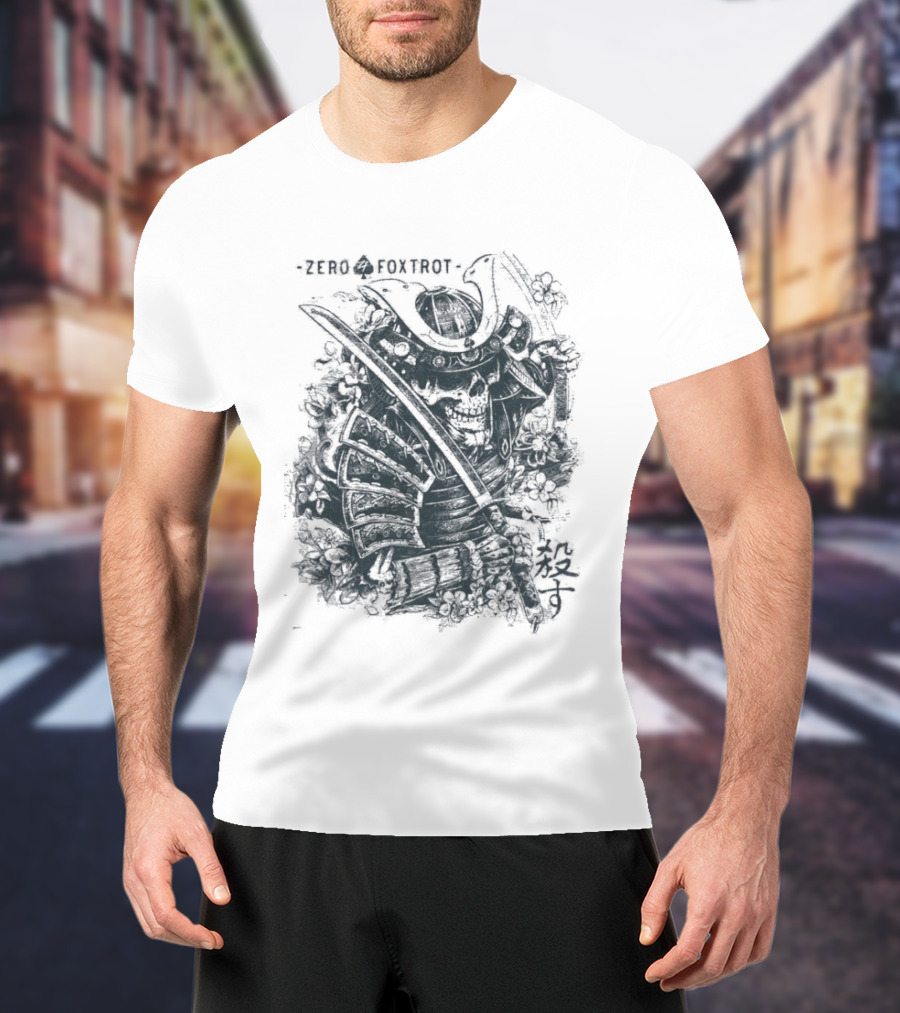 Zero Foxtrot Kill You Sword Skull T-Shirt